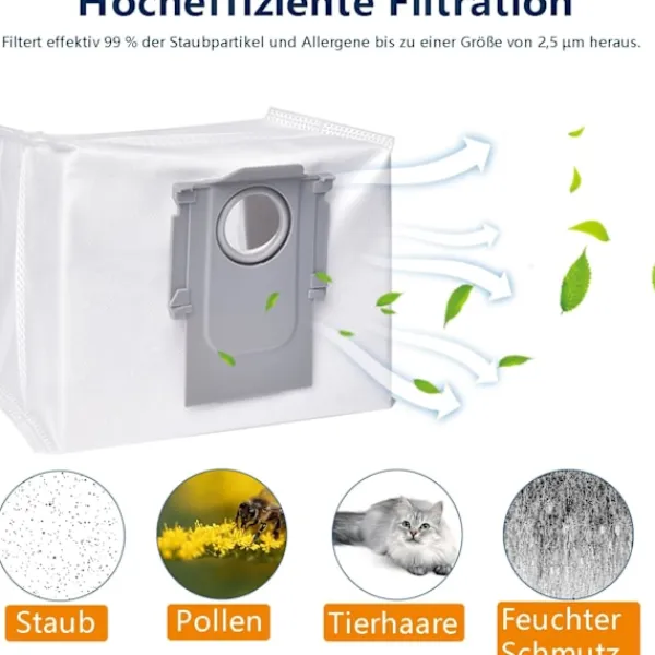 INF Dammsugare & Tillbehör-Roborock Dammsugarpåsar för Roborock S8, S8+, S8 Pro Ultra, S7 MaxV Ultra, S7 Pro Ultra, Q7+, Q7 Max+14-pack