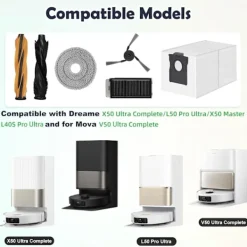 INF Dammsugare & Tillbehör-Robotdammsugare Tillbehörssats för Dreame X50/L50/L40/MOVA-serien