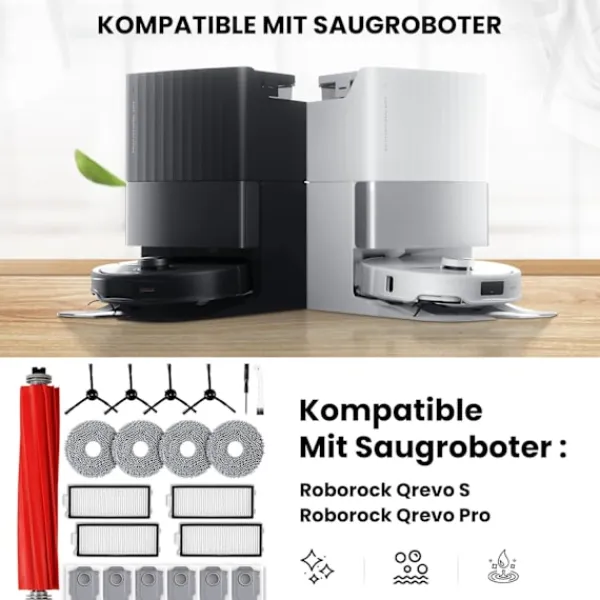 INF Dammsugare & Tillbehör-Tillbehör för Roborock Qrevo S/Qrevo Pro robotdammsugare