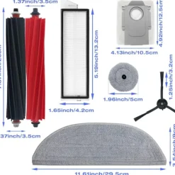 INF Dammsugare & Tillbehör-Tillbehör för Roborock S8 MaxV Ultra 19 delar