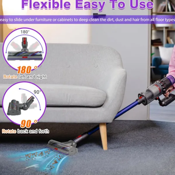 INF Dammsugare & Tillbehör-Uppgraderad Motorhead Rengöringshuvud för Dyson V10 Dammsugare