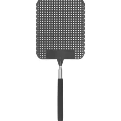 Skadedjur & Insekter-Infällbar flugsmälla i plast myggracket rostfritt stål stång för hemkontor svart