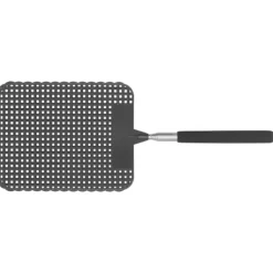 Skadedjur & Insekter-Infällbar flugsmälla i plast myggracket rostfritt stål stång för hemkontor svart