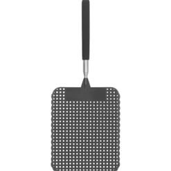 Skadedjur & Insekter-Infällbar flugsmälla i plast myggracket rostfritt stål stång för hemkontor svart