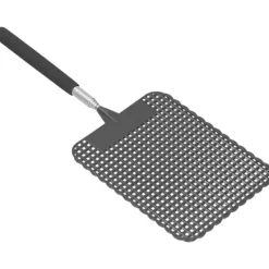 Skadedjur & Insekter-Infällbar flugsmälla i plast myggracket rostfritt stål stång för hemkontor svart