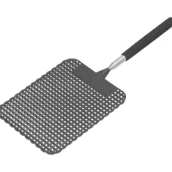 Skadedjur & Insekter-Infällbar flugsmälla i plast myggracket rostfritt stål stång för hemkontor svart