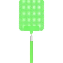 Skadedjur & Insekter-Infällbar flugsmälla i plast myggracket rostfritt stål stång hem kontor grön