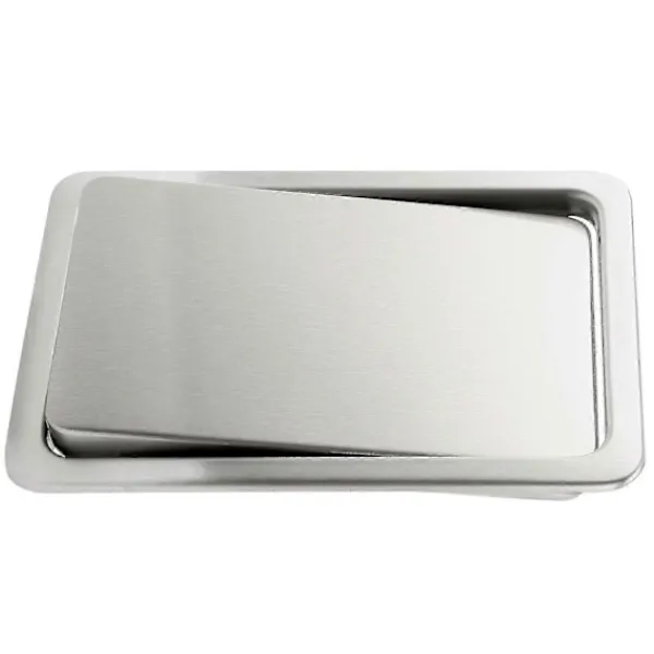 Fww Soptunnor-Infälld inbyggd balanssvänglock för soptunna i rostfritt stål