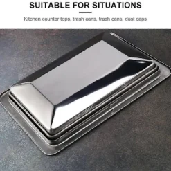 Fww Soptunnor-Infälld inbyggd balanssvänglock för soptunna i rostfritt stål