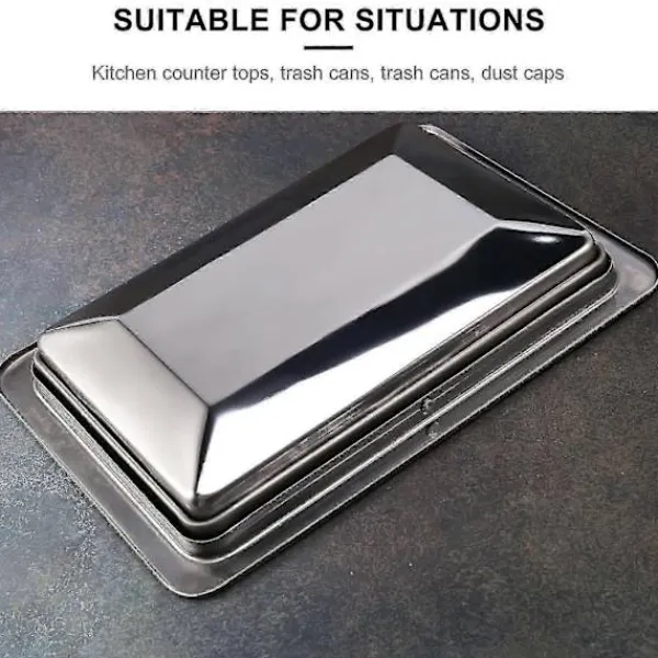 Fww Soptunnor-Infälld inbyggd balanssvänglock för soptunna i rostfritt stål