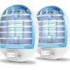 Skadedjur & Insekter-Inomhus Bug Zappers, Insektsfällor för inomhus Myggdödare för barn och husdjur, Hem, Kök, Sovrum, Barnrum, Kontor (2, Bule)