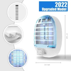 Skadedjur & Insekter-Inomhus Bug Zappers, Insektsfällor för inomhus Myggdödare för barn och husdjur, Hem, Kök, Sovrum, Barnrum, Kontor (2, Bule)