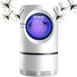 Skadedjur & Insekter-Inomhusfälla med USB-ström och adapter, sugfläkt, LED-nattlampa för hem sovrum kontor - Vit_Överraskningsgåva