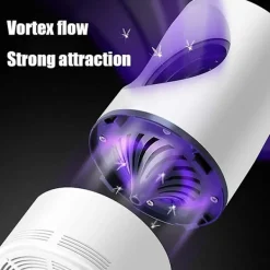 Skadedjur & Insekter-Inomhusfälla med USB-ström och adapter, sugfläkt, LED-nattlampa för hem sovrum kontor - Vit_Överraskningsgåva