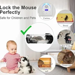 Skadedjur & Insekter-Inomhus-musfällor, musfällor som inte dödar möss direkt, gnagarefällor musfällor musfällor husdjurs- och barnsäkra