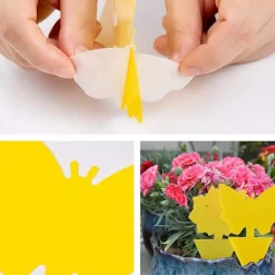 Skadedjur & Insekter-Insektfällor, 50 st Dubbelsidiga Klibbiga Fällor Vattentäta Gula Flugfällare För Trädgård Växt Blomma Frukt Skydd (2 Former)