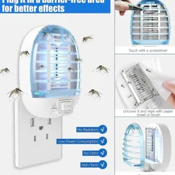 Skadedjur & Insekter-Insektsdödare Inomhus, Elektronisk Insektsdödare, Myggdödare Med Blått Ljus, 6-pack stcyv
