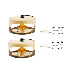 Skadedjur & Insekter-Insektsfälla, Klisterlampa Vägglusfälla med Klisterskivor Glödlampa Elektrisk Inomhuslampa Fångare för F