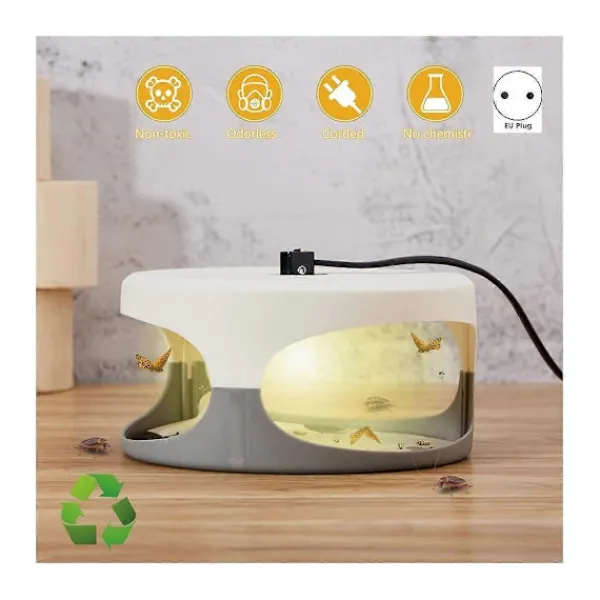 Skadedjur & Insekter-Insektsfälla, Klisterlampa Vägglusfälla med Klisterskivor Glödlampa Elektrisk Inomhuslampa Fångare för F