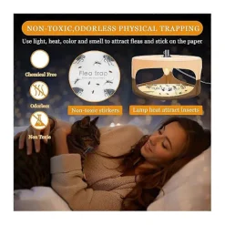 Skadedjur & Insekter-Insektsfälla, Klisterlampa Vägglusfälla med Klisterskivor Glödlampa Elektrisk Inomhuslampa Fångare för F