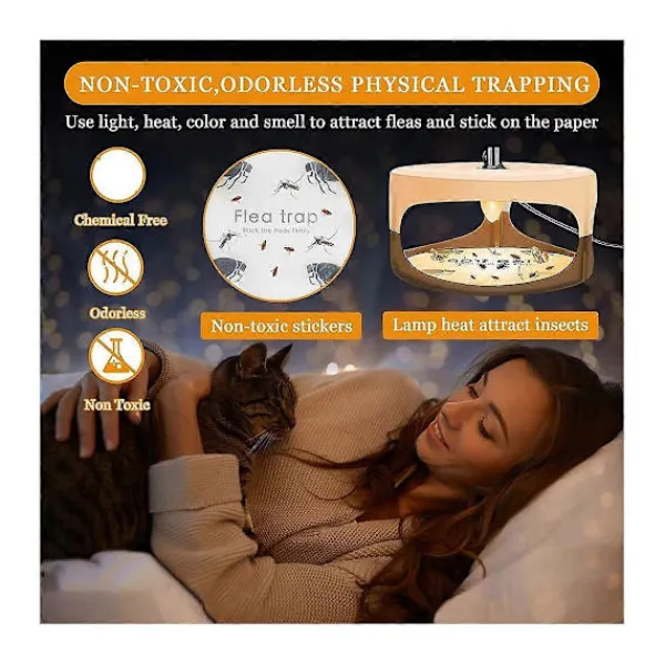 Skadedjur & Insekter-Insektsfälla, Klisterlampa Vägglusfälla med Klisterskivor Glödlampa Elektrisk Inomhuslampa Fångare för F