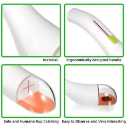 Skadedjur & Insekter-Insektsfångare Insektsfångare Insektsfångstverktyg för Barn Vuxna Insekt Beröringsfri Snabb Frigöring Spindelfälla 4-pack 13.00X6.50X0.20CM
