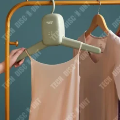 TECH DISCOUNT Torktumlare-Intelligent klädhängare - TD® - Portabel - PTC keramik - Skydd mot avstängning - Grå