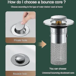 Skadedjur & Insekter-Isolera Lukt och Förebygg Kackerlackor - Golvbrunnsfilter i Rostfritt Stål