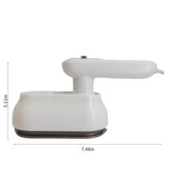 Strykjärn-Julklappar för kläder, kraftfull handhållen klädstrykare, bärbar reseångstrykare, kläder, skrynkelfri för kläder vit