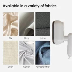 Strykjärn-Julklappar för kläder, kraftfull handhållen klädstrykare, bärbar reseångstrykare, kläder, skrynkelfri för kläder vit