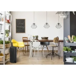 KITCHEN MOVE Soptunnor-KÖK MOVE Pedal Kitchen Bin URBAN 30L - Svart stål