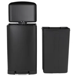 KITCHEN MOVE Soptunnor-KÖKSFLYTT Pedalkökskärl - Mattsvart stål - 40L GREENWICH