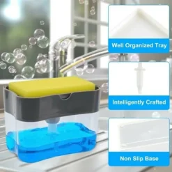 Svampar & Dukar-Köksredskap flytande tvål vit