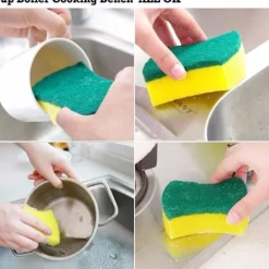 Svampar & Dukar-Kökssvamp, miljövänlig repfri för disk, skrubbsvamp (24-pack)