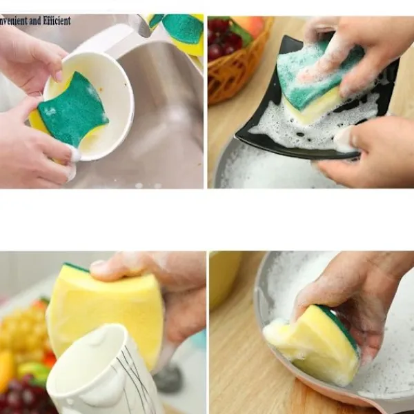 Svampar & Dukar-Kökssvamp, miljövänlig repfri för disk, skrubbsvamp (24-pack)