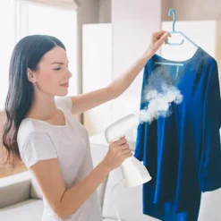 Ångtvättar-Klädångare, 1500W Handhållen Klädångare - 15s Snabb Uppvärmning, 300ml Avtagbar Tank, Kompakt & Portabel för Resor, Hem, Kontor