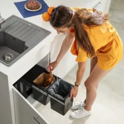 B2X Soptunnor-Källsortering med 2 st sopkärl