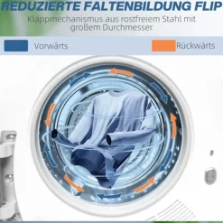 Northio Torktumlare-Kompakt torktumlare, 4 kg kapacitet, 5 lägen, timer