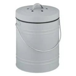 Northix Soptunnor-Kompostbehållare med luktfilter, 5 liters kapacitet