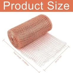 Skadedjur & Insekter-Kopparnät 6m 6 meter, Koppartråd Gnagar-nät, Trådnät Koppartejp Snigelavvisande Musnät Kontroll, Växtskydd