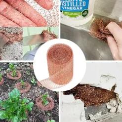 Skadedjur & Insekter-Kopparnät Rulle 127mm x 10m - Hållbar Barriär mot Gnagare och Skadedjur för Inomhusbruk