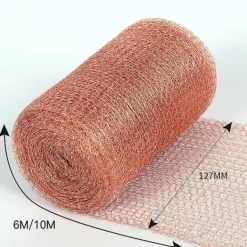 Skadedjur & Insekter-Kopparnät Skärmrulle Tät Flexibel och Töjbar Hålblockerare För Mus Råtta Skadedjursbekämpning 12.7CM*10M 12.7CM*10M