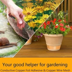 Skadedjur & Insekter-Koppartejp 50 mm x 30 m, 2 st, kopparfolie, kopparväv, kopparfolie, kopparull, kopparband, snigelband, snigelskydd, skadedjursbekämpning