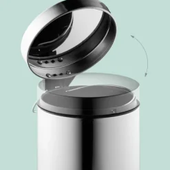 Northio Soptunnor-Kosmetikbehållare i rostfritt stål, 3 l