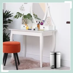 Northio Soptunnor-Kosmetikbehållare i rostfritt stål, 3 l