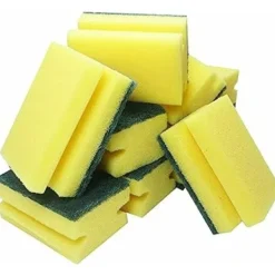 Svampar & Dukar-Kraftig skrubbsvamp, dubbelsidig disktrasa och rengöringssvamp för kök, badrum och hemstädning (8-pack)