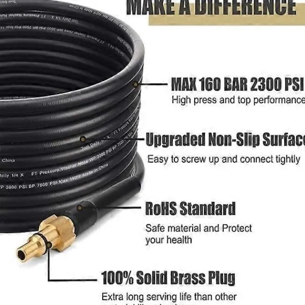 unbranded Högtryckstvättar-Kärcher Avloppsrensare 15m tillbehör för högtryckstvättar - Xin-Xin