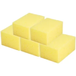 Svampar & Dukar-Kvadratisk Halkfri Svamptvätt Verktyg Handhållen Bil Motorcykel 5-pack