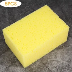 Svampar & Dukar-Kvadratisk Halkfri Svamptvätt Verktyg Handhållen Bil Motorcykel 5-pack