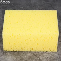 Svampar & Dukar-Kvadratisk Halkfri Svamptvätt Verktyg Handhållen Bil Motorcykel 5-pack